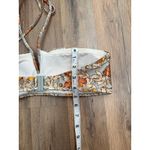 Victoria's Secret Zimmermann Floral Halter Bikini Top Bandeau Ruched Resortwear Boho – Size 1 Photo 6