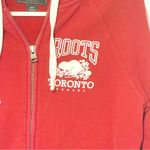 Roots  Canada Small Hoodie Red Beaver Classic Sweatshirt Full Zip Athleisure Photo 1