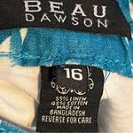 Beau Dawson Skort Size 16 Peacock Blue & White with Front & Back Pockets Photo 11