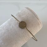 Etsy Delicate Gold-Tone Wire Bracelet with Coin Charm Photo 2