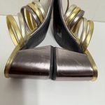 Farm Rio Sandal Block Heel Slide Gold Photo 8