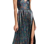Saylor - NWT Imara Metallic Colorful Ruffle Maxi Gown Dress Sz S Photo 0