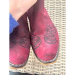 Roper Riley Scroll Embroidered Faux Leather Cowboy Boots 8.5 country concert Red Photo 7
