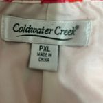 Coldwater Creek  Women A Line Skirt PXL Pink Orange Whimsical Floral Silk‎ Blend Photo 11