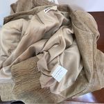 Abandon Size Medium Italian Shine Coated Leather In a Caramel Color w/Pockets Tan Photo 2