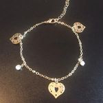 Gold Heart Shaped Anklet Photo 3