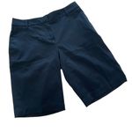 Liz Claiborne NWT  Navy Stretch Bermuda Shorts‎ Size 4P Photo 0