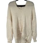 Free People Cream Alpaca Blend Oversized Sweater Photo 0