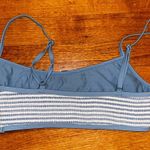 PacSun  Striped Ruched Blue Bikini Top Photo 2