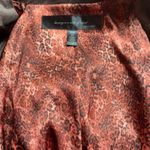 Apostrophe Womens 16W Blazer Brown Long Sleeve Career Animal Print Notch Lapel Photo 5