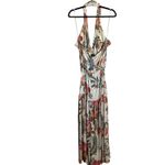 Lane Bryant  Dress Halter Cross Neck Tiered Maxi Tropical Palm NWT Plus Sze 18/20 Photo 3