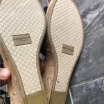 Toms ‎ Sandals Womens Sz 10 W Black Tan Sienna Wedge Heels Espadrille Ankle Strap Photo 3