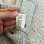 Sam Edelman  gray knit sweater grey scoop neck cable knit ribbed long sleeve Photo 6