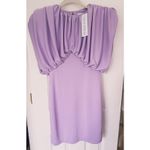 NWT Ronny Kobo Kelly Blouson Mini Dress XS Purple Lavender Pastel Retro Vintage Photo 1