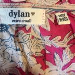 Dylan Clothing Mia Floral Blouse Pink Size XSmall Preppy 100% Cotton Top Photo 5