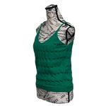 None Green Knit Cami Fishermen Top Women’s Size M Cable Knit Y2K Preppy Coquette Photo 2