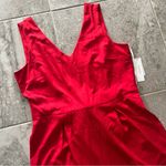 Laundry by Shelli Segal Wide Leg Belted Jumpsuit, Poppy Red, Size 16 New w/Tag Photo 3