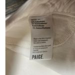 Paige  Off White Wide Leg Cropped Jeans Women Size 27 Flare Denim Retro Work Zip Photo 3