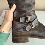 Hinge  Distressed Devin Riding Boot Chocolate Brown Country Boho Cottagecore 9.5 Photo 10