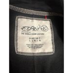 Esprit  Size LWomen's Wool Blend Belted Coat Jacket Gunflap‎ Zip Snap Black Photo 2
