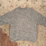 Harper Heritage Grey Ballon Sleeve Warm Sweater Gray Photo 4