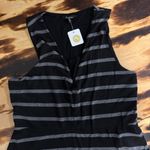 Monteau  Black and Gray Sleeveless Halter Maxi Dress Photo 2