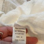 Miss Love  White Crop Cotton Gauze Long Sleeve Top Size Medium Photo 3