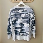 Aerie Camo Pullover Sweatshirt Gray Sz Small Photo 7