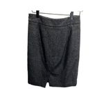 Ann Taylor  Black Gray Tweed Pencil Skirt Wool Career Fall 2 Business Photo 3