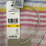 Tommy Bahama  Harbour Stripe Tank Top Pastel V-Neck Size Medium NWT Photo 3