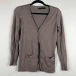 The Limited  Brown Button Front Knit Cardigan Sweater Womens XS Academia Buttons Photo 0