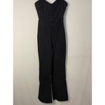 Urban Outfitters  Black Jumpsuit Sweetheart‎ Button Front Sleeveless Romper Photo 1