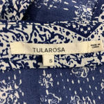 Tularosa  Romper‎ V-neck Short Sleeve Blue Bandana Print Ruffle Size Small Photo 11