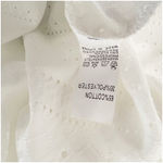 Eyelet Maxi Dress Size Medium NWT Boutique Slit Sleeves Milkmaid Coquette White Photo 9