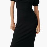 Free People  Bel Air Puff Sleeve Ribbed Knit Midi Dress Photo 0