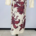 Johnny Was NWOT  Floral Long Sleeves Midi Shirt Dress Cover-Up Size S Photo 7