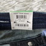 INC  Women’s Fray Trim denim Skirt in Dark Indigo size 8 Photo 6