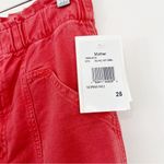 Mother The Springy Ankle Jeans High Rise Straight Leg Size 25 NWT Red Photo 4