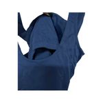 Navy Blue Lined Sports Bra Size Large Athletic Active Comfort Unpadded Photo 4