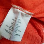 Ella Moss Orange Summer Blouse Beach Wear Top V Neck Photo 4