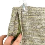 Ann Taylor Fine Italian Fabric Green Tweed Midi Suit Zipper Skirt Size 6 Photo 4