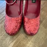 Ruby Red Heels Mary Jane Size 10 Glitter Dorothy Costume Shoes Photo 1