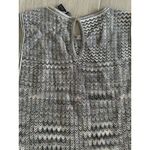 White House | Black Market WHBM Gray Patterned Crewneck Tank Top Size XS Photo 4
