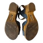 Korks Bagley Platform Cool Grey Leather Studded Chunky Heeled Strappy Sandals 8M Gray Size 8 Photo 10