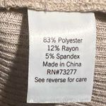 Nine West Womens medium Oatmeal Ribbed Tank Top Midi Dress Photo 5