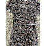 Boden Knot Front Jersey Midi Dress Black Block Paisley Ruched Tie Side Womens 12 Photo 10