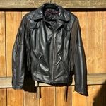 HARLEY DAVIDSON MEDIUM HERITAGE SPRINGER HAWK LEATHER JACKET size womans medium Black Photo 3