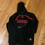 Sequin Blackhawks Hooded Sweatshirt Black Size XL Photo 0
