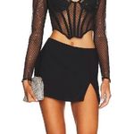Bardot  Black Sequin Mesh Corset Top Photo 0