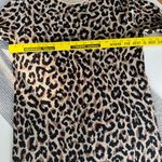 J. Crew Factory Leopard Print Knit Long Sleeve Sweater Dress Beechwood Leo Small Brown Photo 3